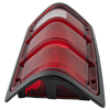 DAKOTA 87-96 TAIL LAMP LH, Lens and Housing, w/ Black Outer Trim, w/o Chrme Inner Stripes