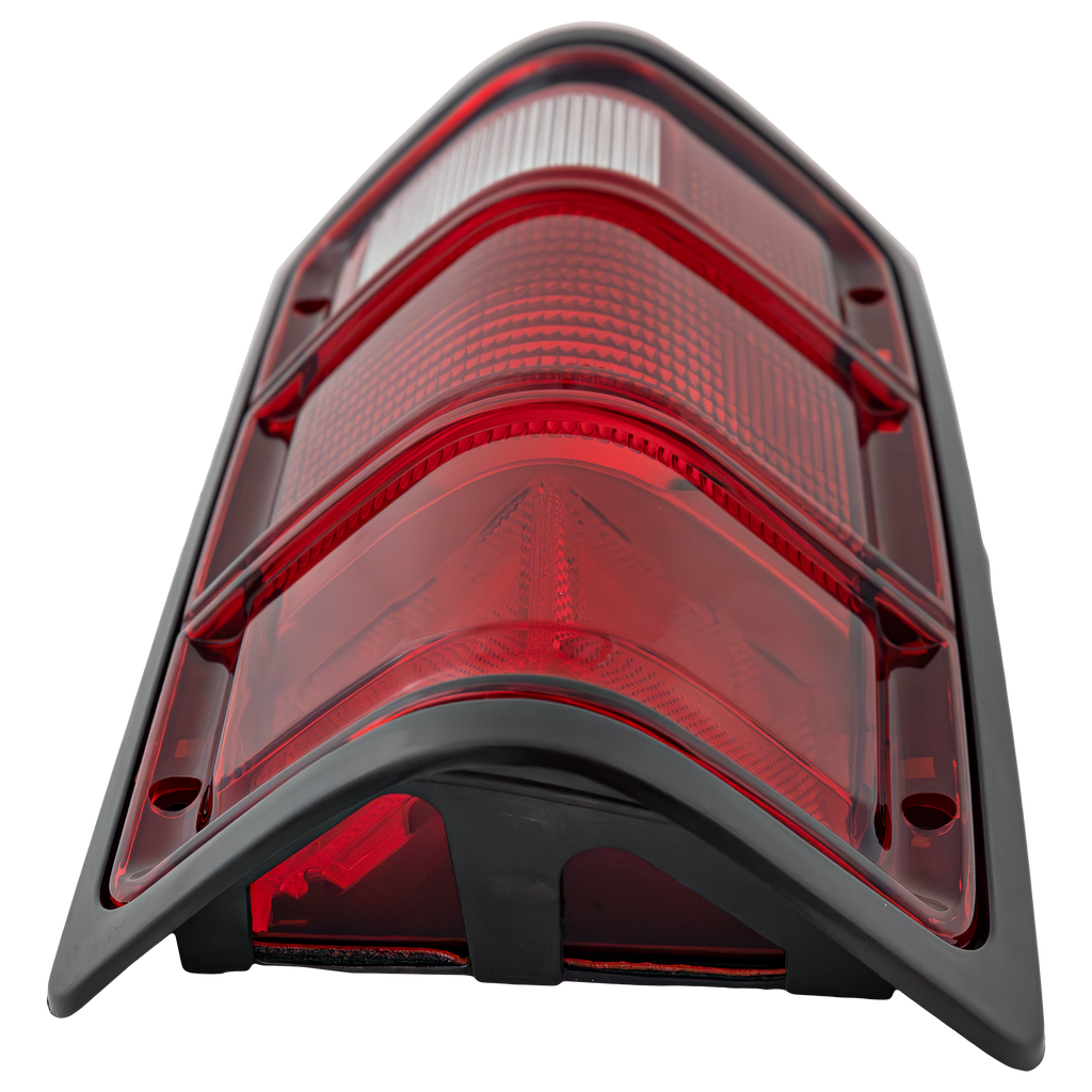 DAKOTA 87-96 TAIL LAMP LH, Lens and Housing, w/ Black Outer Trim, w/o Chrme Inner Stripes