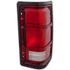 DAKOTA 87-96 TAIL LAMP RH, Lens and Housing, w/ Black Outer Trim, w/o Chrme Inner Stripes