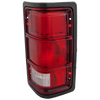 DAKOTA 87-96 TAIL LAMP RH, Lens and Housing, w/ Black Outer Trim, w/o Chrme Inner Stripes