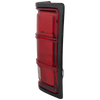 DAKOTA 87-96 TAIL LAMP RH, Lens and Housing, w/ Black Outer Trim, w/o Chrme Inner Stripes