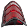 DAKOTA 87-96 TAIL LAMP RH, Lens and Housing, w/ Black Outer Trim, w/o Chrme Inner Stripes