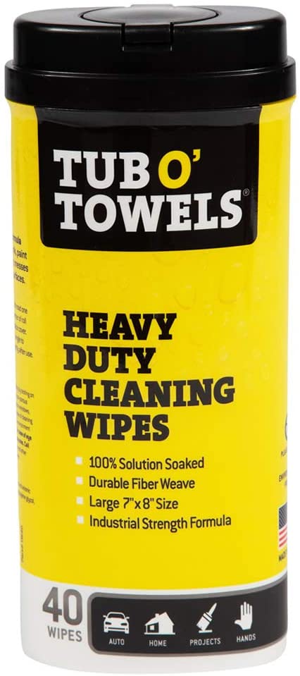 Tub O Towels Hvy Dty, 40 count wipes