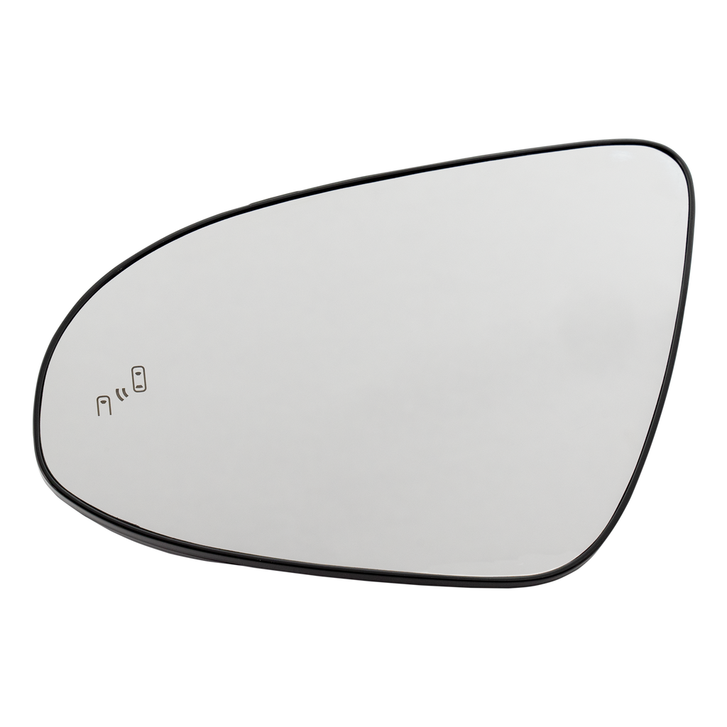 CAMRY 13-14 MIRROR GLASS LH, Heated, w/ Backing Plate and BSD