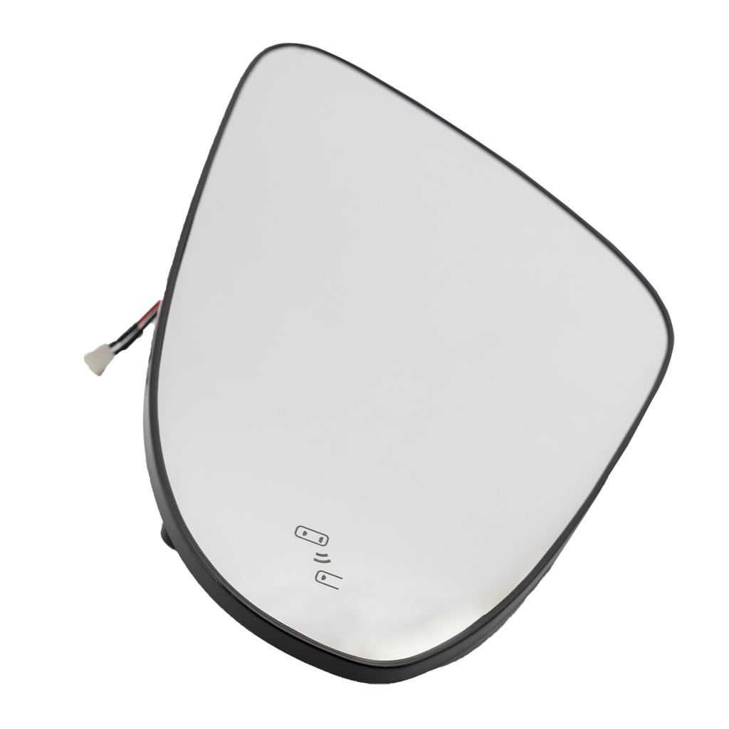 CAMRY 13-14 MIRROR GLASS LH, Heated, w/ Backing Plate and BSD