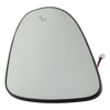 CAMRY 13-14 MIRROR GLASS LH, Heated, w/ Backing Plate and BSD