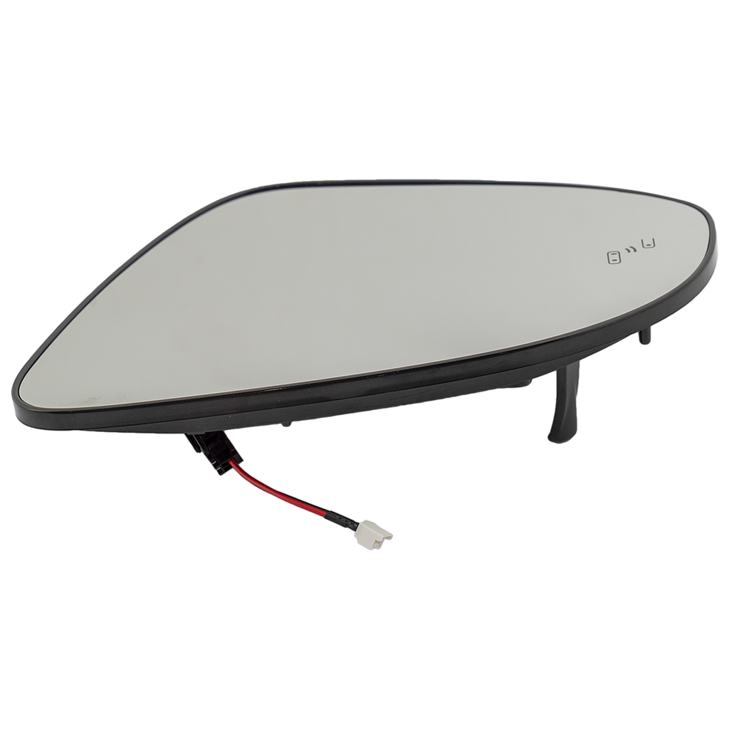 CAMRY 13-14 MIRROR GLASS LH, Heated, w/ Backing Plate and BSD
