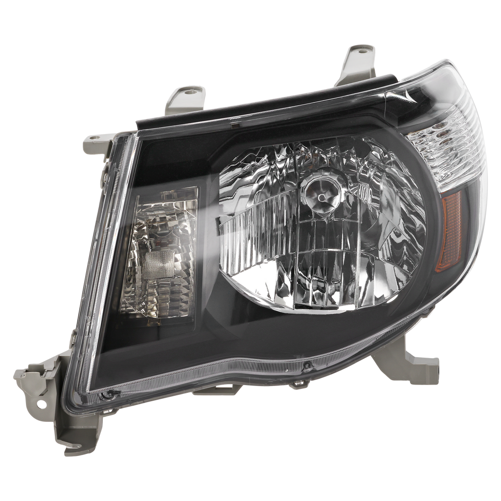 TACOMA 05-11 CLEAR HEAD LAMP RH AND LH, Lens and Housing, Black Interior