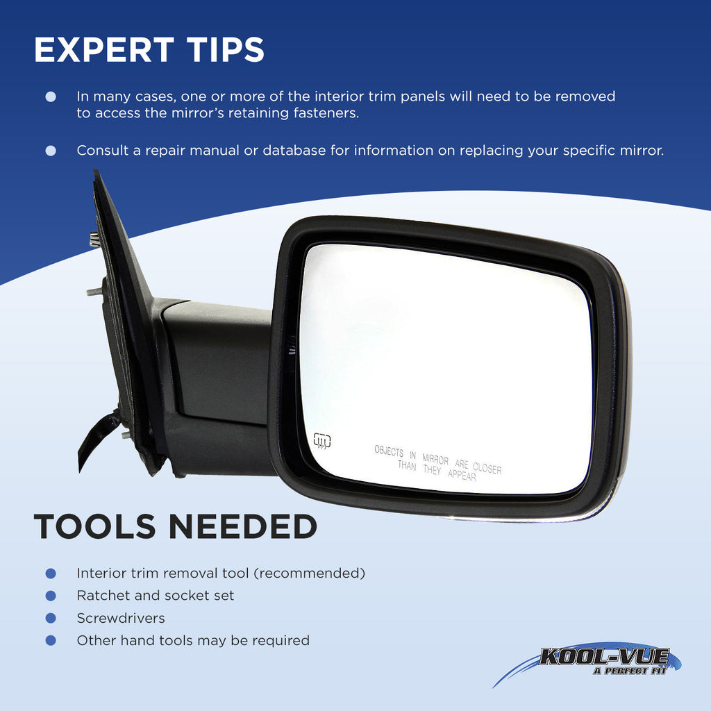 YARIS 12-14 MIRROR RH, Manual Adjust, Manual Folding, Non-Heated, Paintable, Hatchback, Japan Built Vehicle