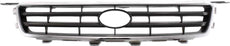 CAMRY 00-01 GRILLE, Chrome Shell/Painted Silver-Black Insert