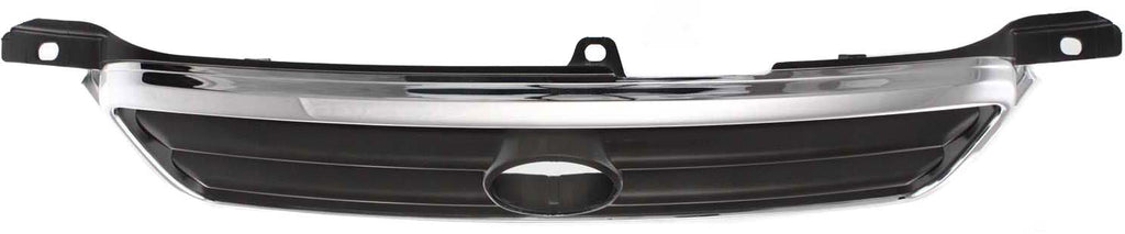 CAMRY 00-01 GRILLE, Chrome Shell/Painted Silver-Black Insert