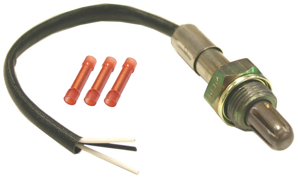 UNIVERSAL TYPE OXYGEN SENSOR, Heated, 3-wire, 17 cm long, Includes instructions and butt type