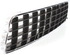 S60 01-04 GRILLE, Chrome Shell/Painted Black Insert, (Exc. R Models)