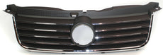 PASSAT 01-05 GRILLE, Black Shell and Insert, w/Chrome Molding, 2.8/4.0L Eng.