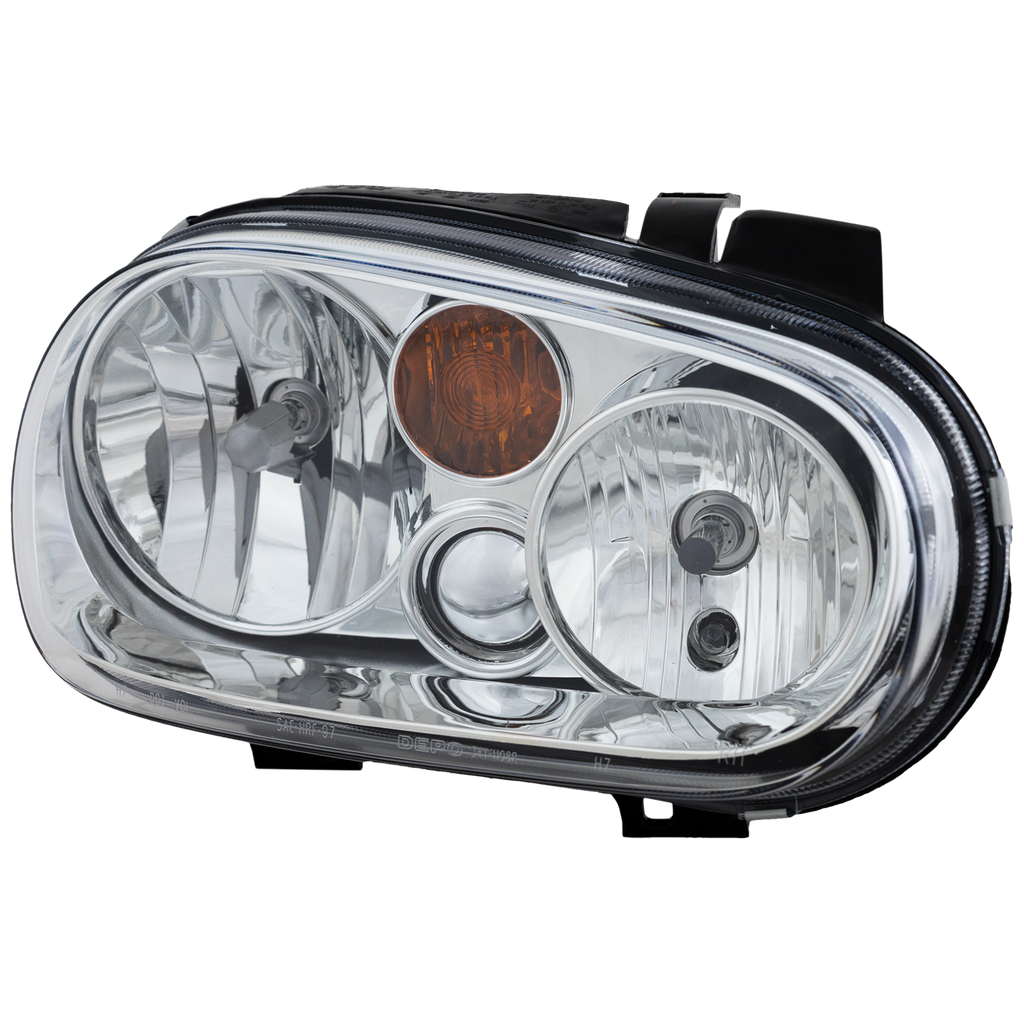 GOLF 02-06 HEAD LAMP RH, Assembly, Halogen, w/o Fog Lights