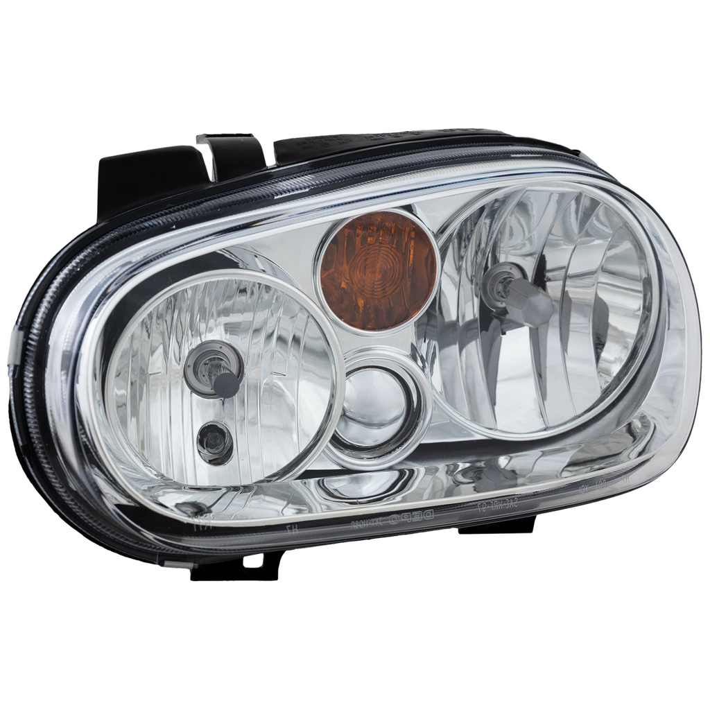 GOLF 02-06 HEAD LAMP LH, Assembly, Halogen, w/o Fog Lights