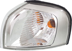 S80 04-06 CORNER LAMP LH, Assembly, Park/Signal Lamp, Chrome, Halogen Headlamp Type