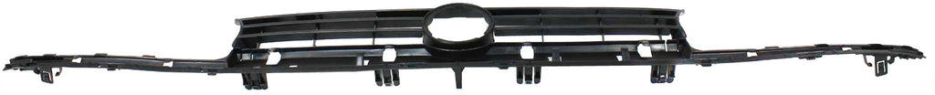 CABRIO 95-99/GOLF 93-99 GRILLE, ABS Plastic, Painted Black Shell and Insert, w/ Single Bulb Headlight Holes