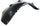 GOLF/JETTA 93-99 FRONT FENDER LINER LH, Plastic, Vacuum Form