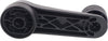 GOLF 93-06 / BEETLE 98-10 WINDOW HANDLE RH, (=LH), Black, (=REAR)