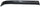 240 SERIES 86-93 REAR BUMPER MOLDING LH, Outer, Plastic, Chrome/Black, Sedan