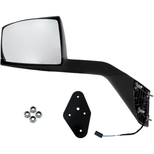 VOLVO VNL 04-14 HOOD MIRROR LH, Manual Adjust, Non-Folding, Heated, Paintable