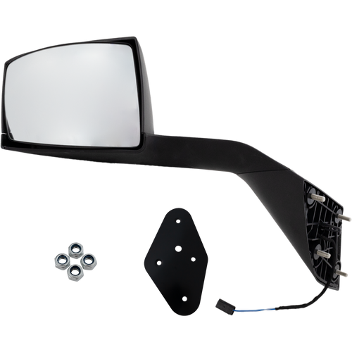 VOLVO VNL 04-14 HOOD MIRROR LH, Manual Adjust, Non-Folding, Heated, Paintable