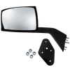 VOLVO VNL 04-14 HOOD MIRROR LH, Manual Adjust, Non-Folding, Non-Heated, Textured Black