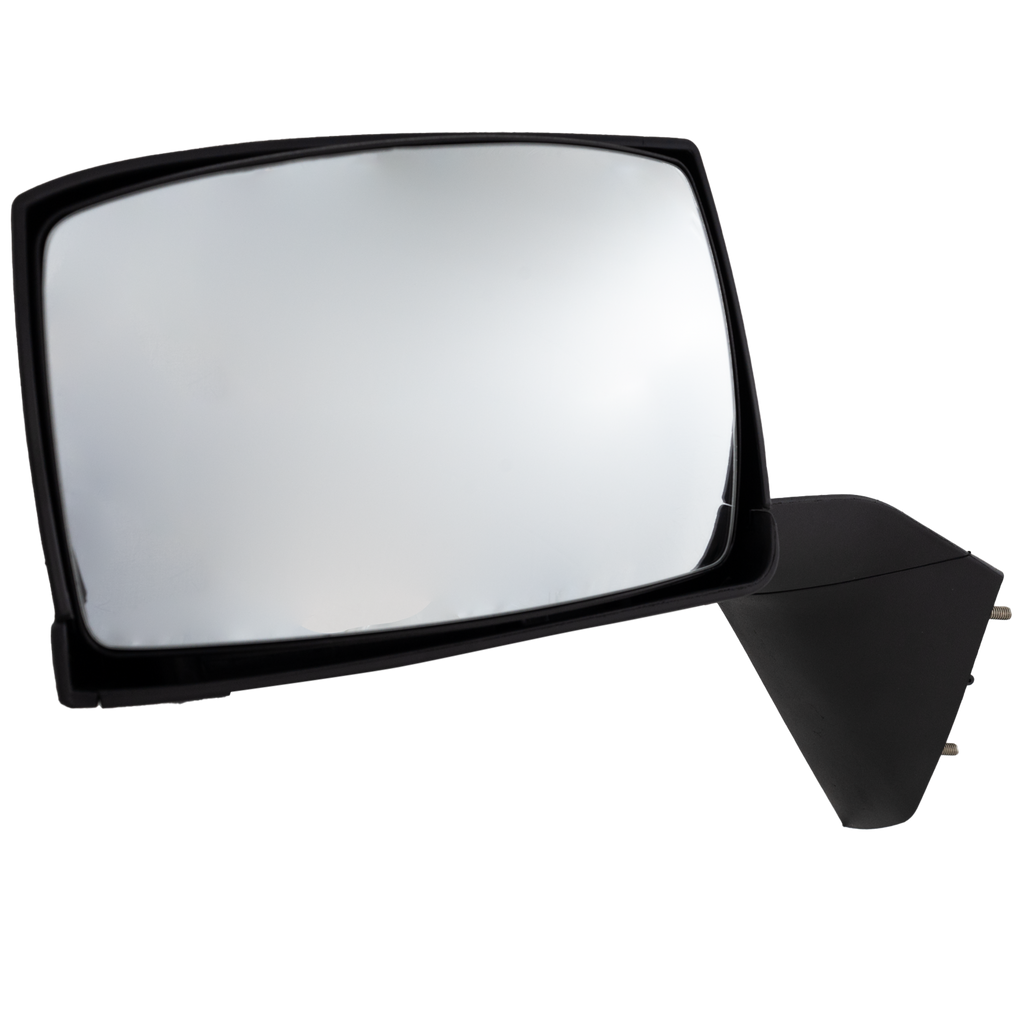 VOLVO VNL 04-14 HOOD MIRROR LH, Manual Adjust, Non-Folding, Non-Heated, Textured Black