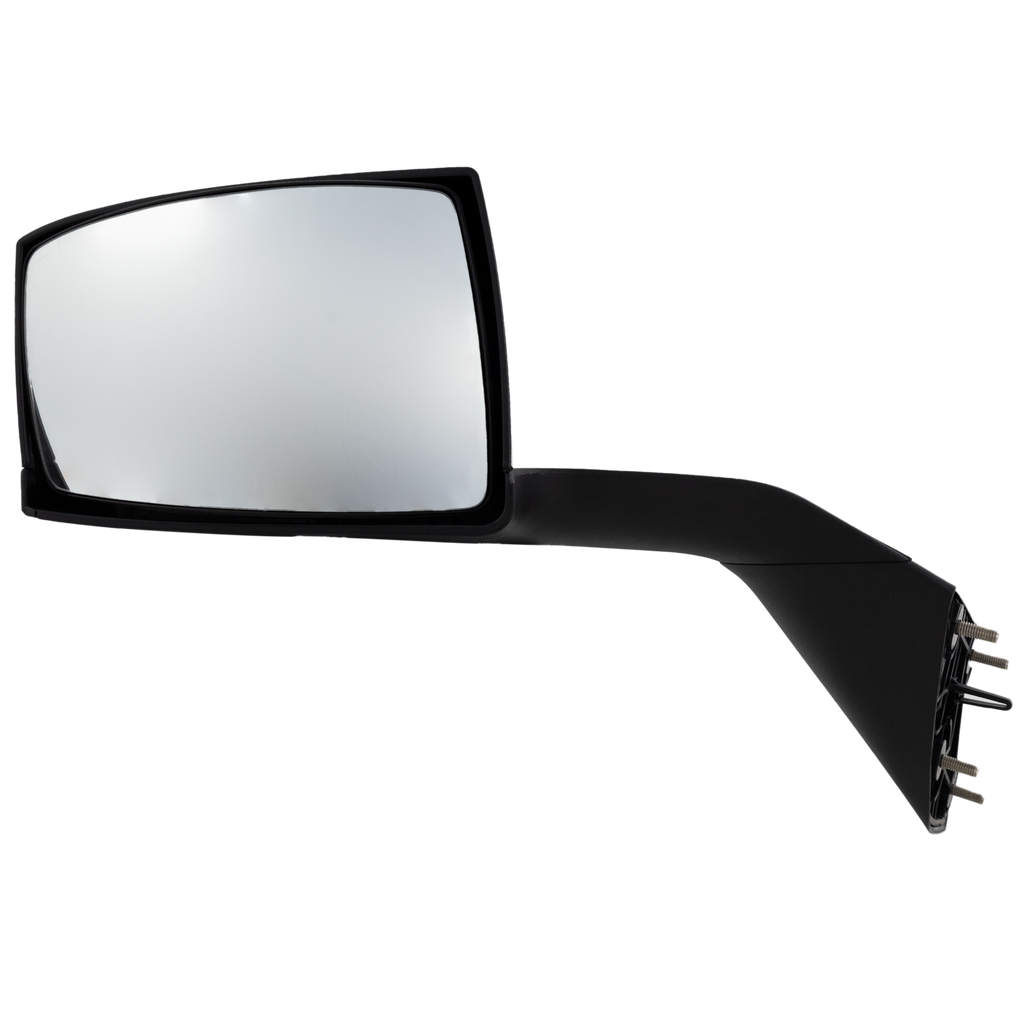 VOLVO VNL 04-14 HOOD MIRROR LH, Manual Adjust, Non-Folding, Non-Heated, Textured Black