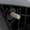 VOLVO VNL 04-14 HOOD MIRROR LH, Manual Adjust, Non-Folding, Non-Heated, Textured Black