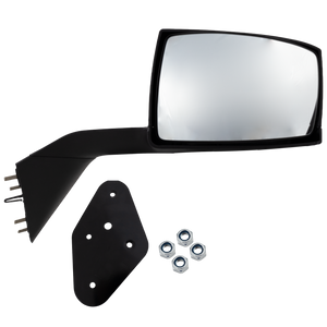 VOLVO VNL 04-14 HOOD MIRROR RH, Manual Adjust, Non-Folding, Non-Heated, Textured Black