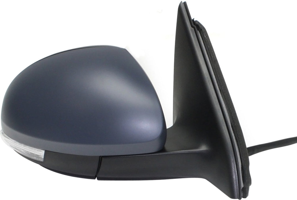 TIGUAN 09-17 MIRROR RH, Power, Power Folding, Heated, Paintable, w/ Memory, Puddle Light, and Signal Light, (SEL/R-Line Model)