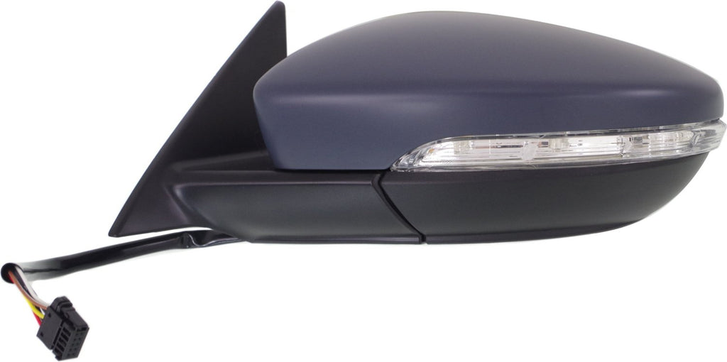 BEETLE 12-19 MIRROR LH, Power, Manual Folding, Heated, Paintable, w/ In-housing Signal Light, w/o Auto Dimming, BSD, and Memory