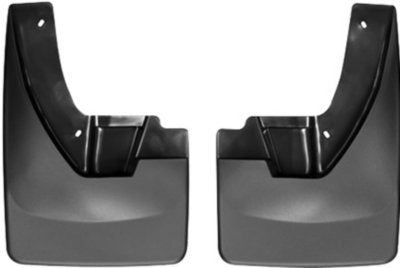 No Drill Mudflaps; Color: Black; 2009 - 2014 Dodge Ram Truck 1500; Fits models with flares