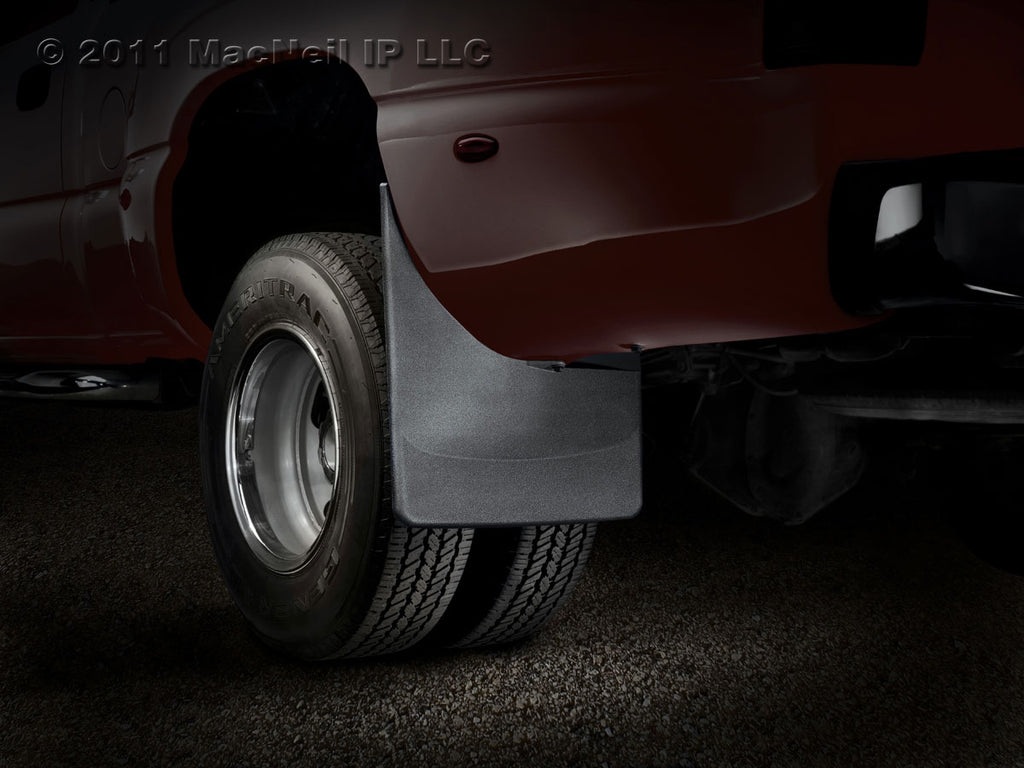 No Drill MudFlaps; Color: Black; 2009 - 2014 Dodge Ram Truck 1500; Fits models with flares