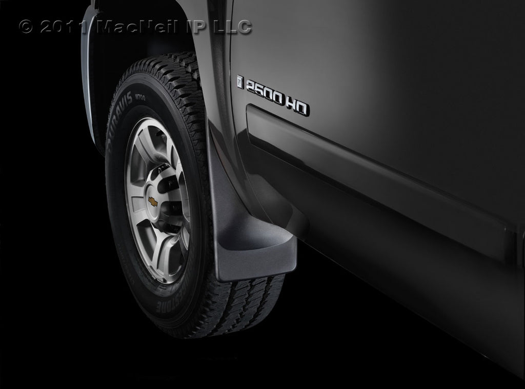 No Drill MudFlaps; Color: Black; 2009 - 2014 Dodge Ram Truck 1500; Fits models with flares