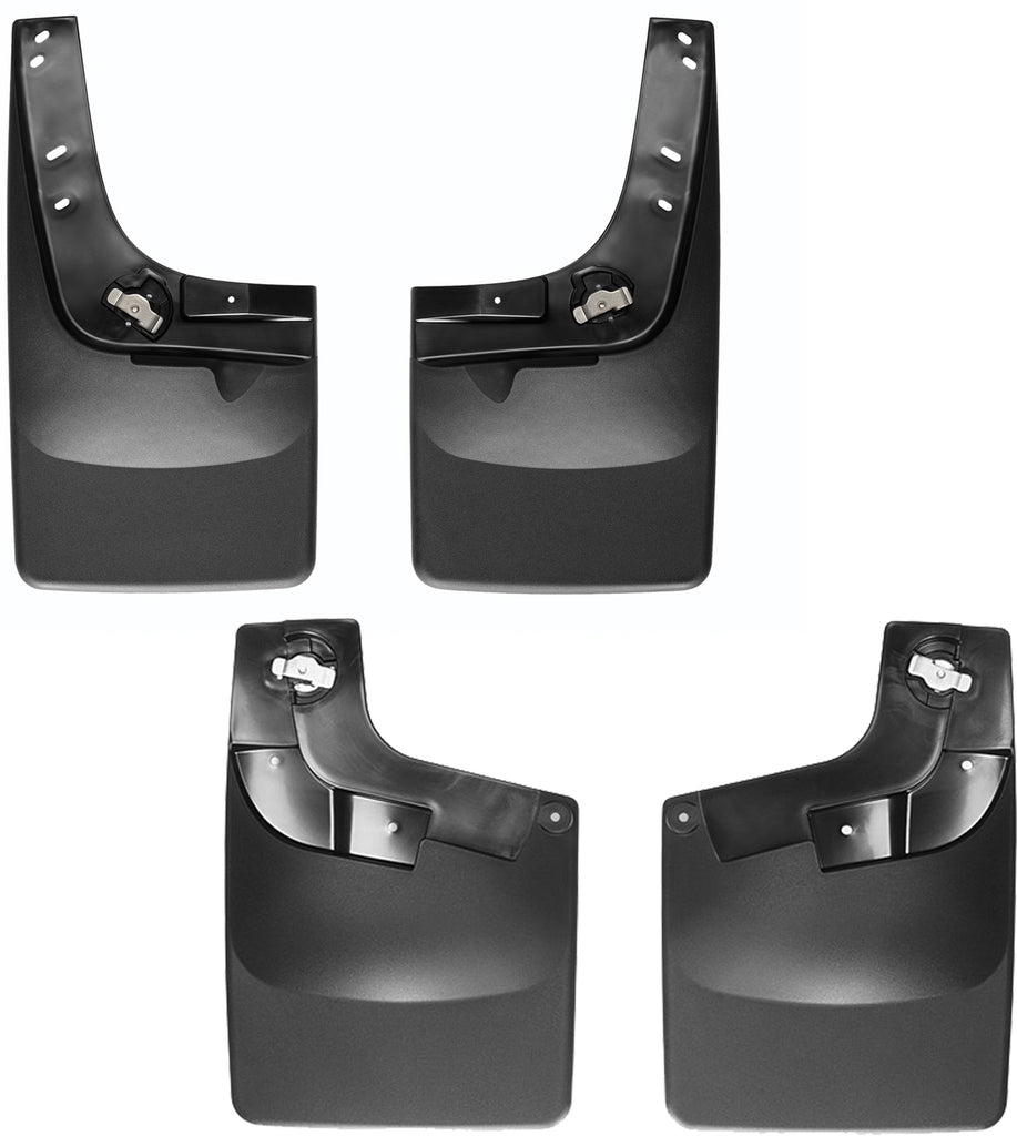 Black No Drill Mudflaps fits: 2015 - 2015 Chevrolet Colorado