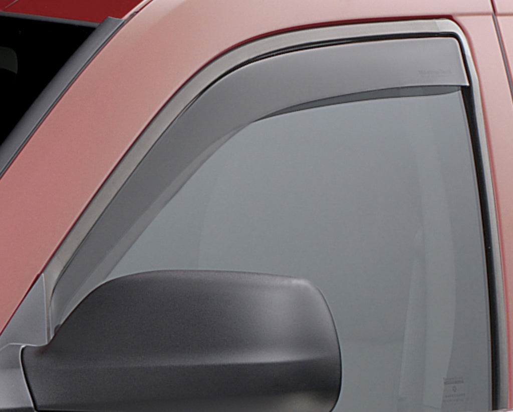 Front Side Window Deflectors; Color: Dark Smoke; 2005 - 2010 Jeep Grand Cherokee;