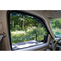 Front Side Window Deflectors; Color: Dark Smoke; 2005 - 2010 Jeep Grand Cherokee;