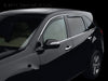 Rear Side Window Deflectors; Color: Dark Smoke; 2008 - 2009 Saturn Vue;