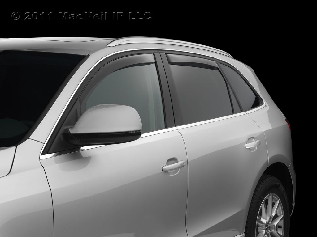 Rear Side Window Deflectors; Color: Dark Smoke; 2008 - 2009 Saturn Vue;