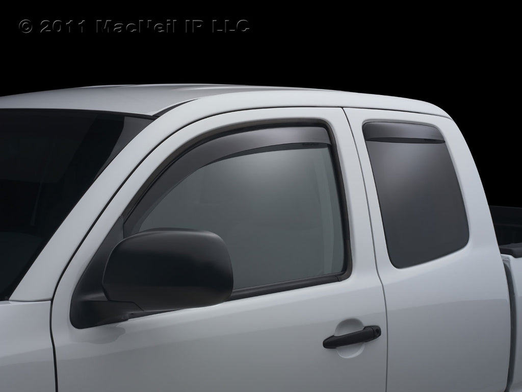 Rear Side Window Deflectors; Color: Dark Smoke; 2008 - 2009 Saturn Vue;