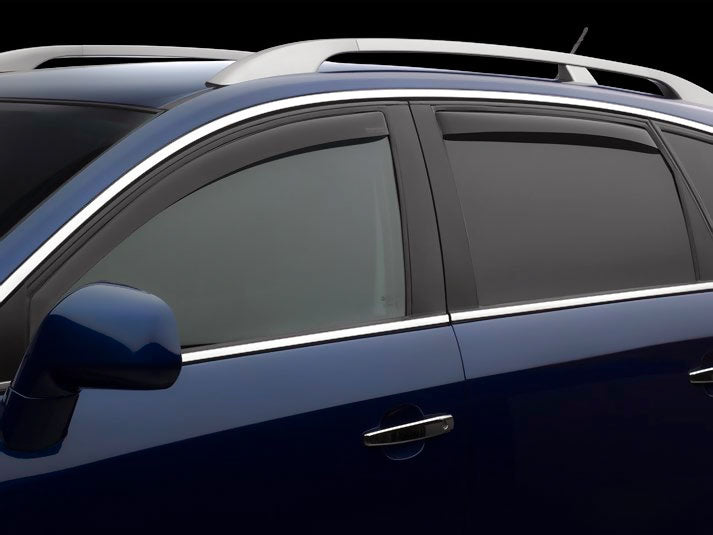 Front&Rear Side Window Deflectors; Color: Dark Smoke; 2000 - 2005 Cadillac DeVille;