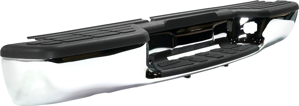 S10 PICKUP 98-04 STEP BUMPER, FACE BAR AND PAD, w/ Pad Provision, w/o Mounting Bracket, Chrome, Fleetside